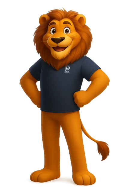 Mascotte lion AFR